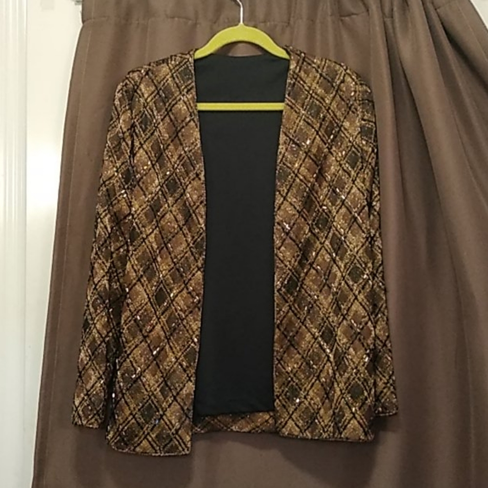 Vintage Sequined/Beaded Evening/Cocktail Jacket 14